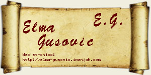 Elma Gušović vizit kartica